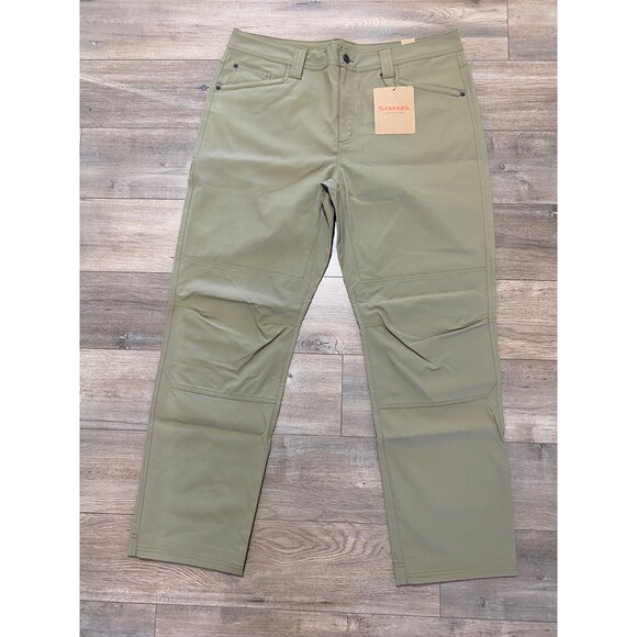 Simms Windrift Mens 40x32 Outdoor Stretch Fishing Hiking Pant Bay Leaf Olive